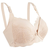 Okus - Elegant Seamless Maternity & Nursing Bra - Beige - Small