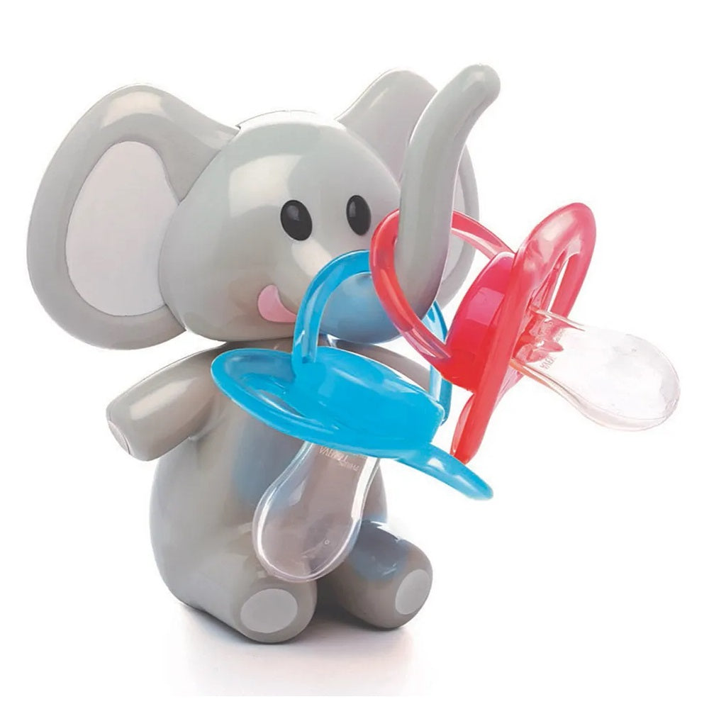 Melii Elephant Pacifier Holder - Grey Ears