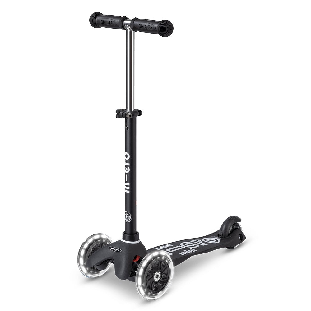 Micro - Mini 3-in-1 Deluxe Eco LED Scooter - Black