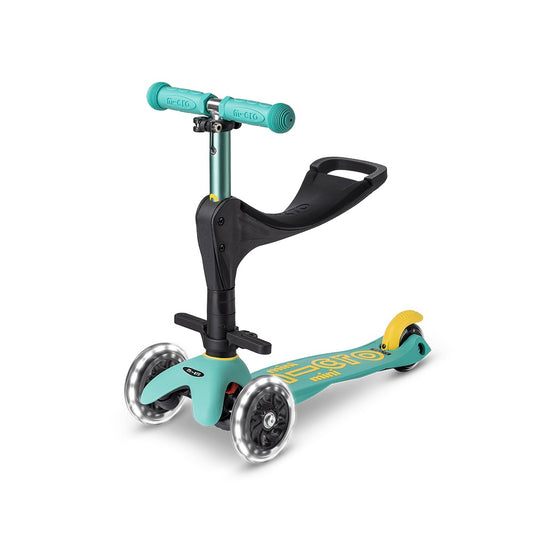 Micro - Mini 3-in-1 Deluxe Eco LED Scooter - Mint