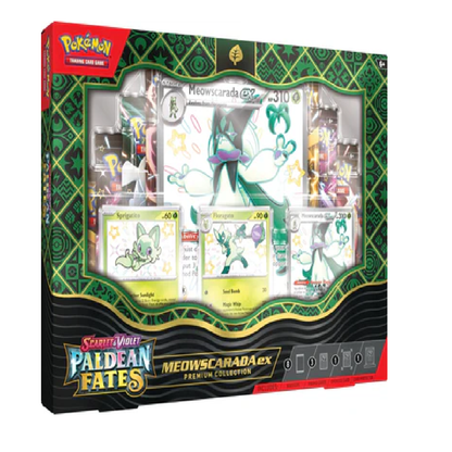Pokemon Scarlet and Violet Paldean Fates EX Premium Collection Pack Set