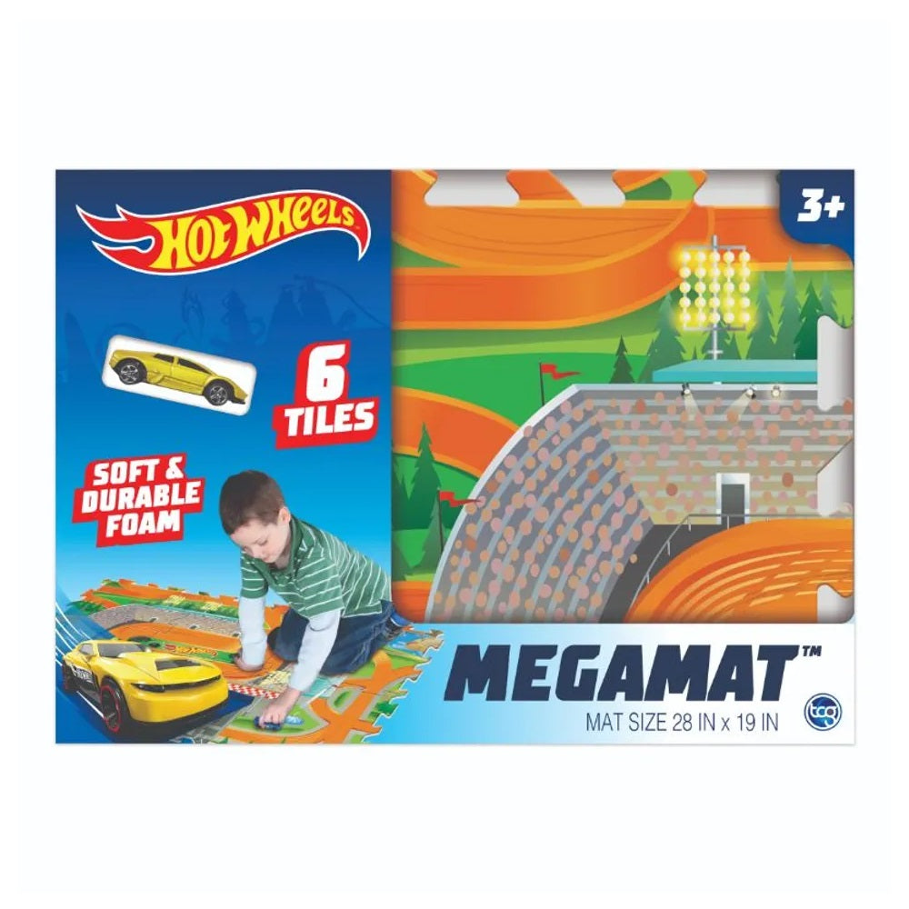 بساط Hot Wheels TCG Mats Felt Mega Mat متعدد الألوان - 6 بلاطات