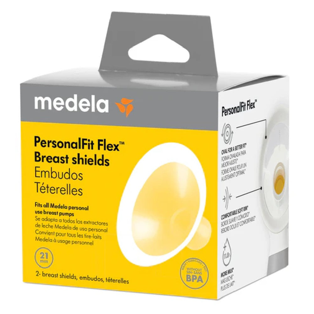 واقي الثدي الجديد PersonalFit Flex من Medela (عبوة من قطعتين) - صغير