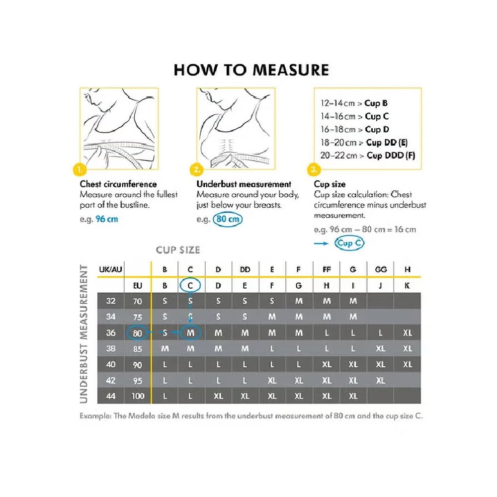 Medela Easy Expression Hands-Free Pumping Bra White Large