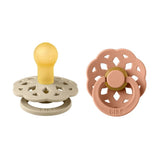 Bibs - Boheme S1 Pacifiers - Pack of 2 - Vanilla/Peach