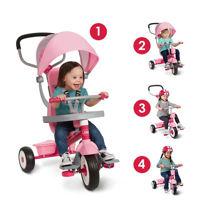 Radio Flyer 4 in 1 Stroll N Trike - Pink