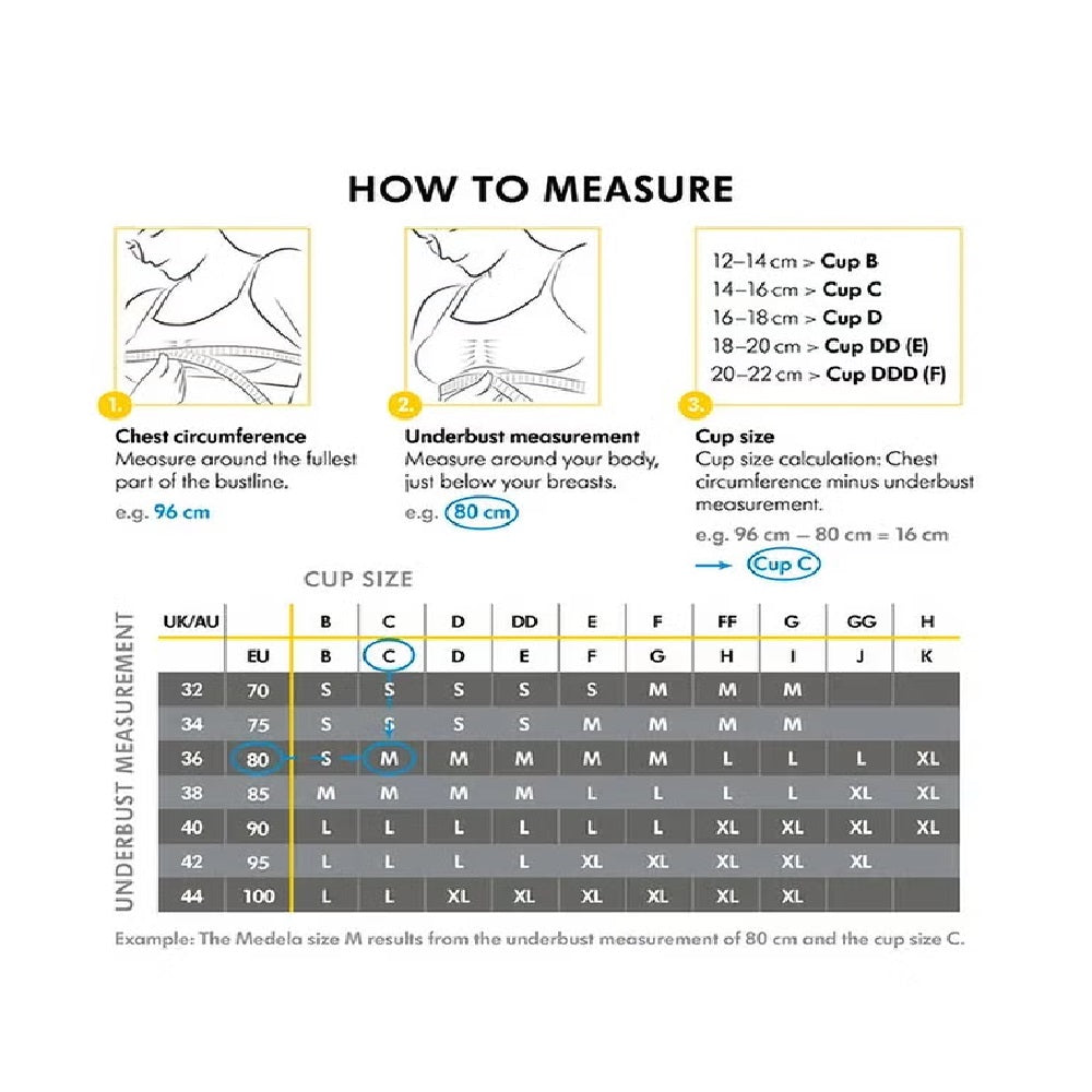 Medela Easy Expression Hands-Free Pumping Bra White Medium