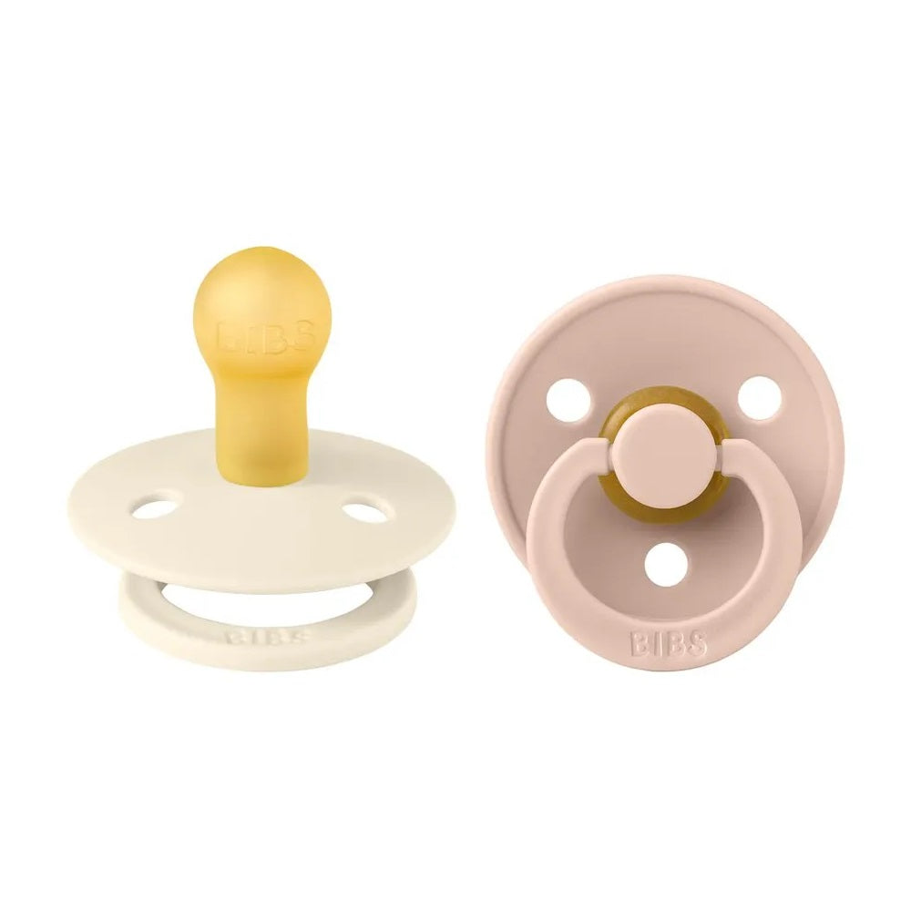 Bibs - Colour S1 Pacifiers - Pack of 2 - Ivory/Blush