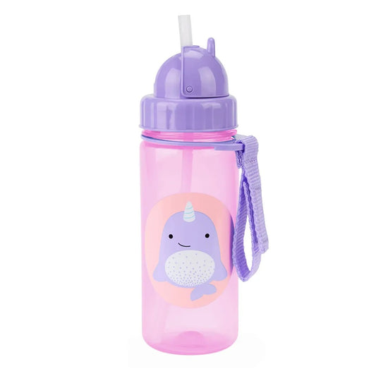 SkipHop - Zoo Straw Bottle 384.5ml - Narwhal