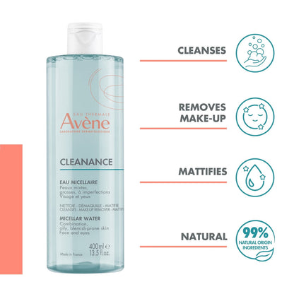 Avene Cleanance Micellar Water for Oily Skin 400ml