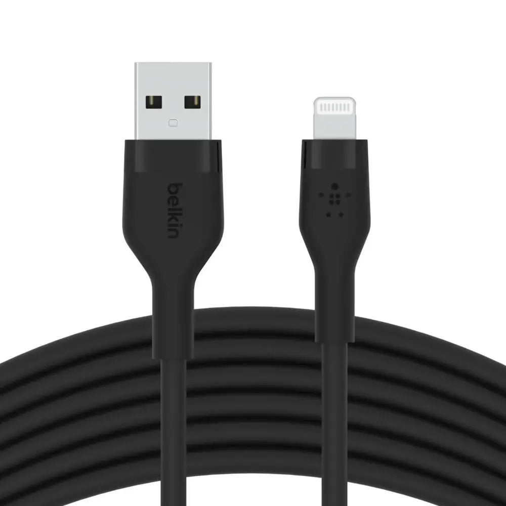 Belkin Boost Charge Flex USB-A Cable with Lightning Connector 1M, Black