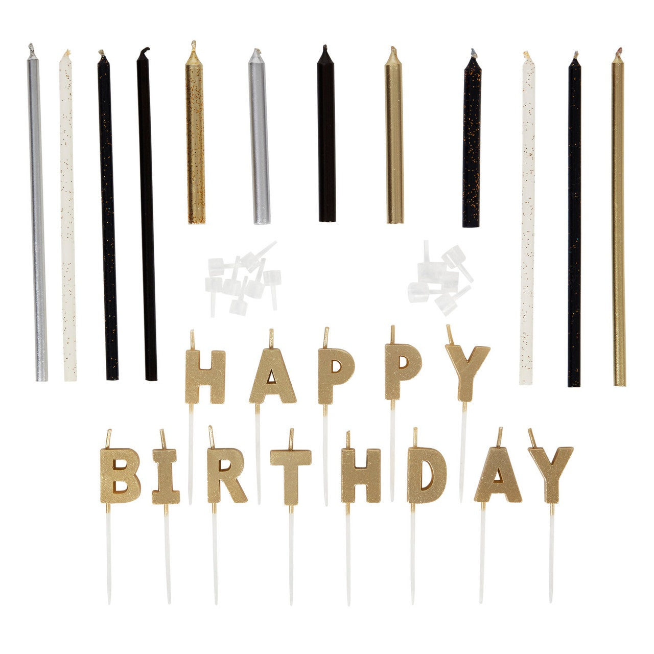 Wilton Metallic Birthday Candles, Set of 25