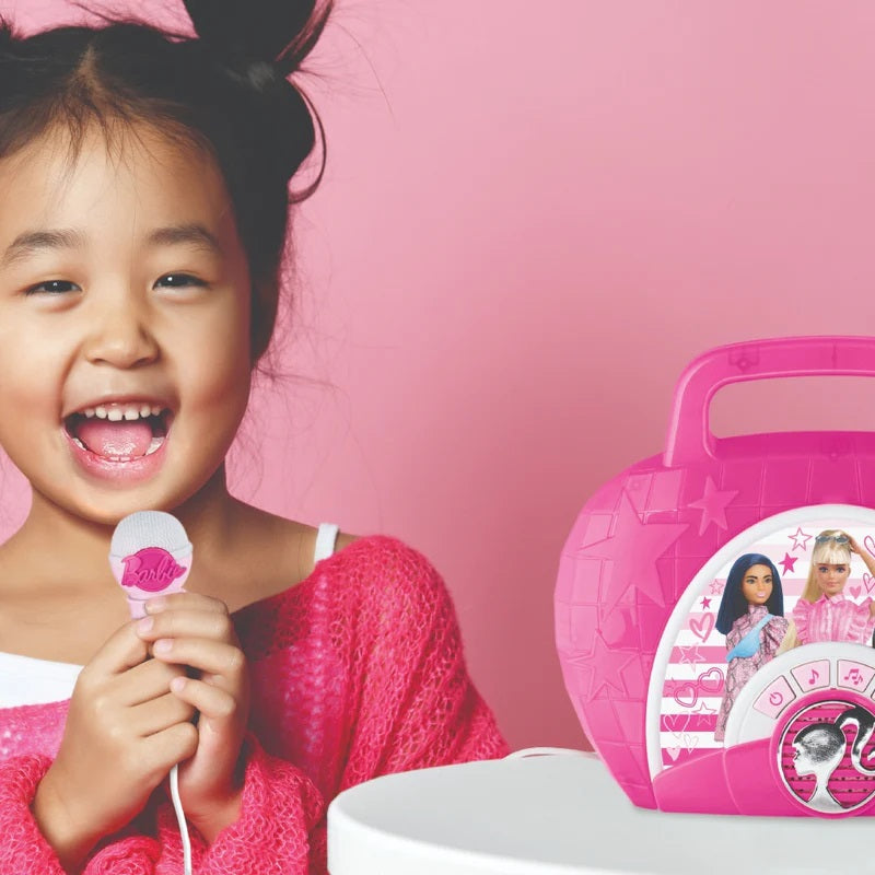 KIDdesigns Sing-Along Boombox - Mattel Barbie - Pink