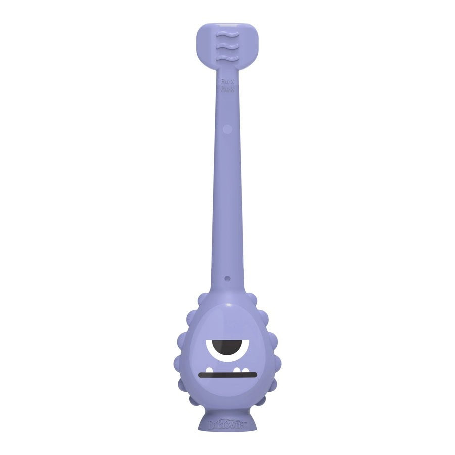 Dr. Brown's Tooth Scrubber Toddler Toothbrush Monster - Purple