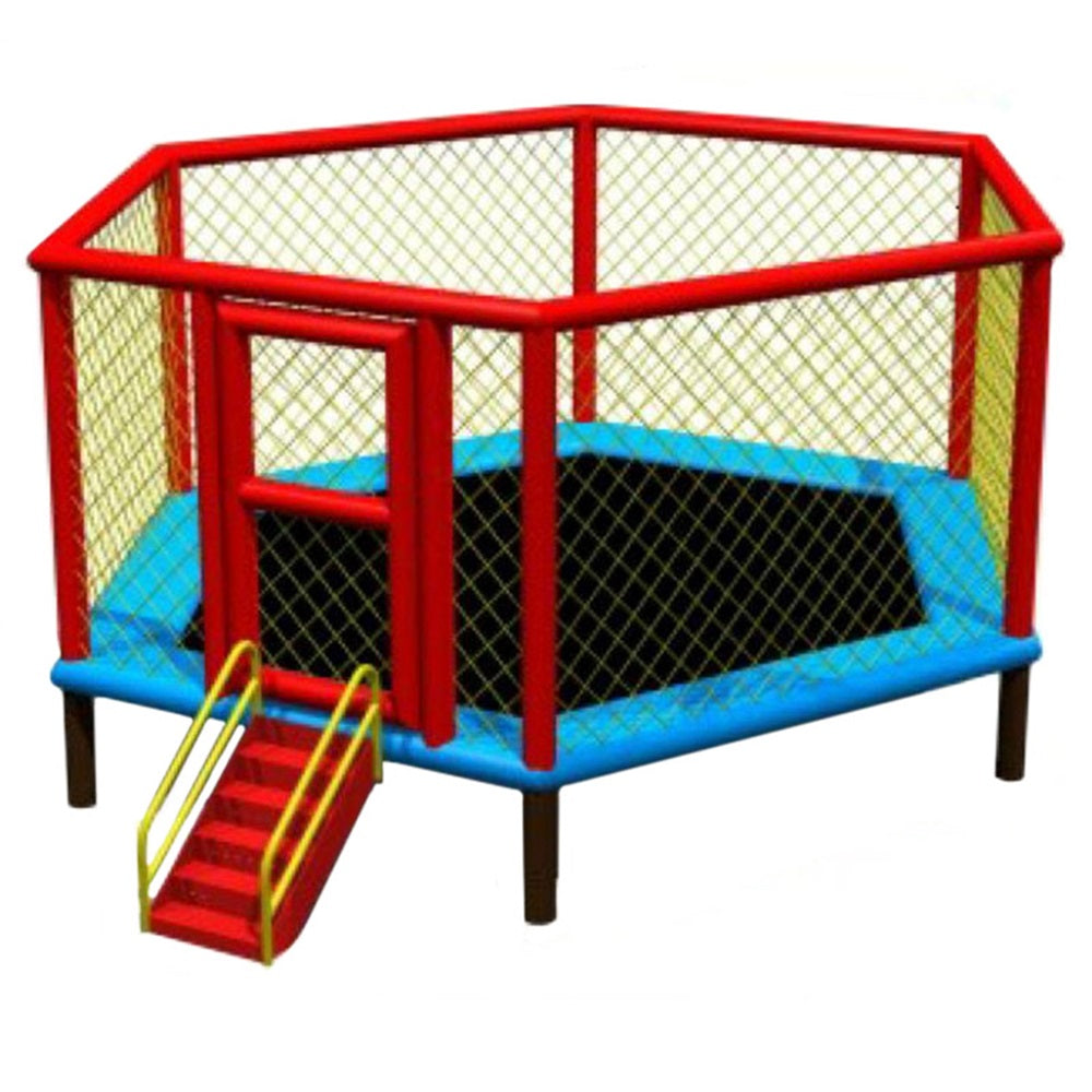 Sky Zone 10″ Ft Hexagon Trampoline w/ Sturdy Ladder