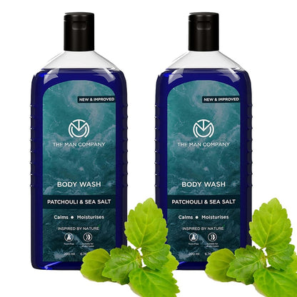 THE MAN COMPANY Patchouli & Sea Salt Body Wash - Pack Of 2 200ml