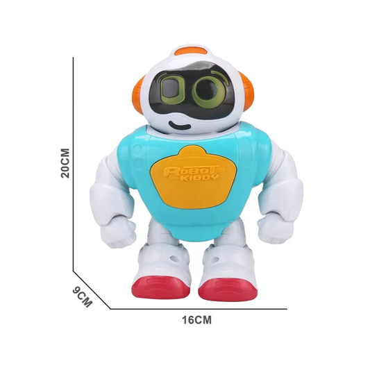 Robot Kiddy! B/O Preschool Walking Robot with Light & Sound