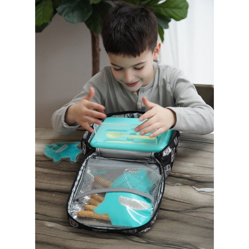 Melii - 2 Tier Bento Lunch Box - Turquoise