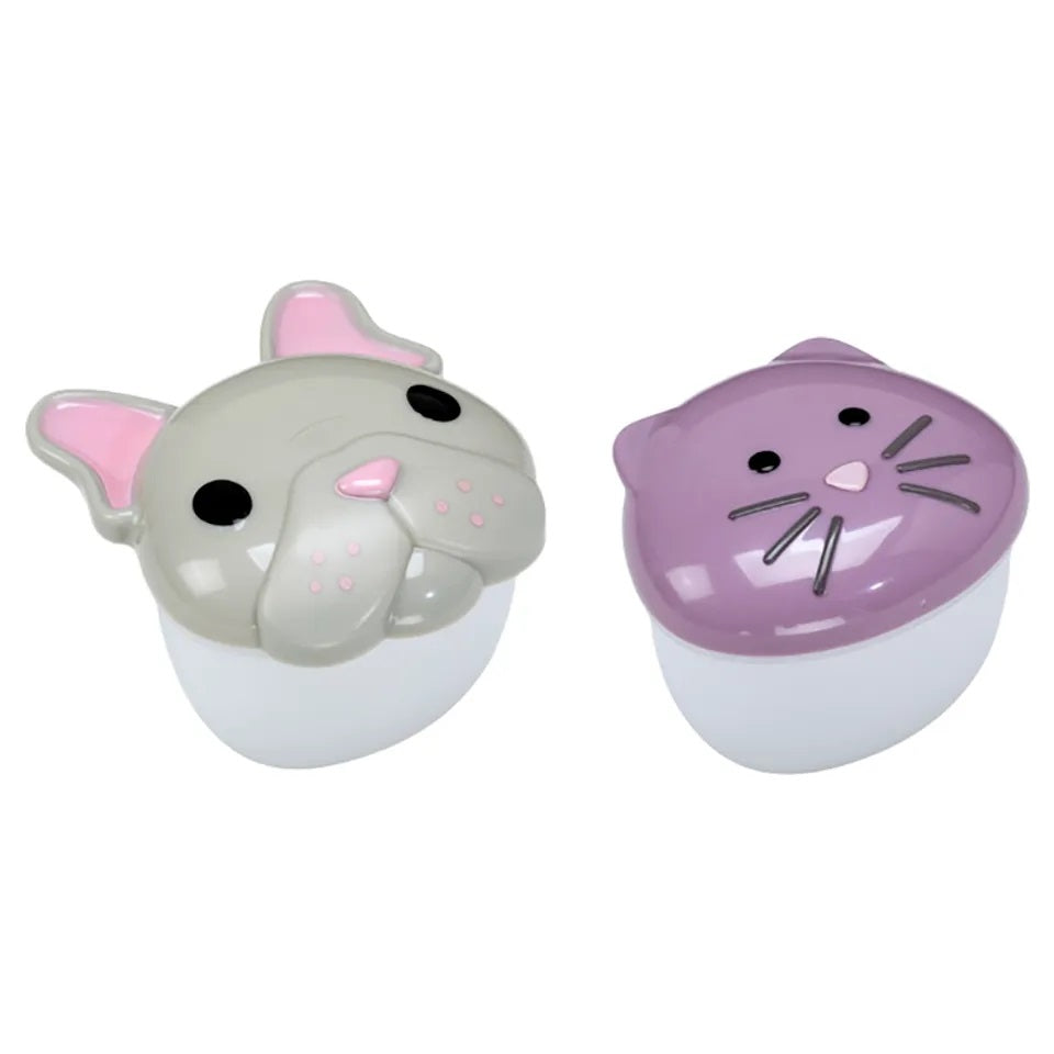 Melii - Snack Container - Bulldog & Cat - 2pcs