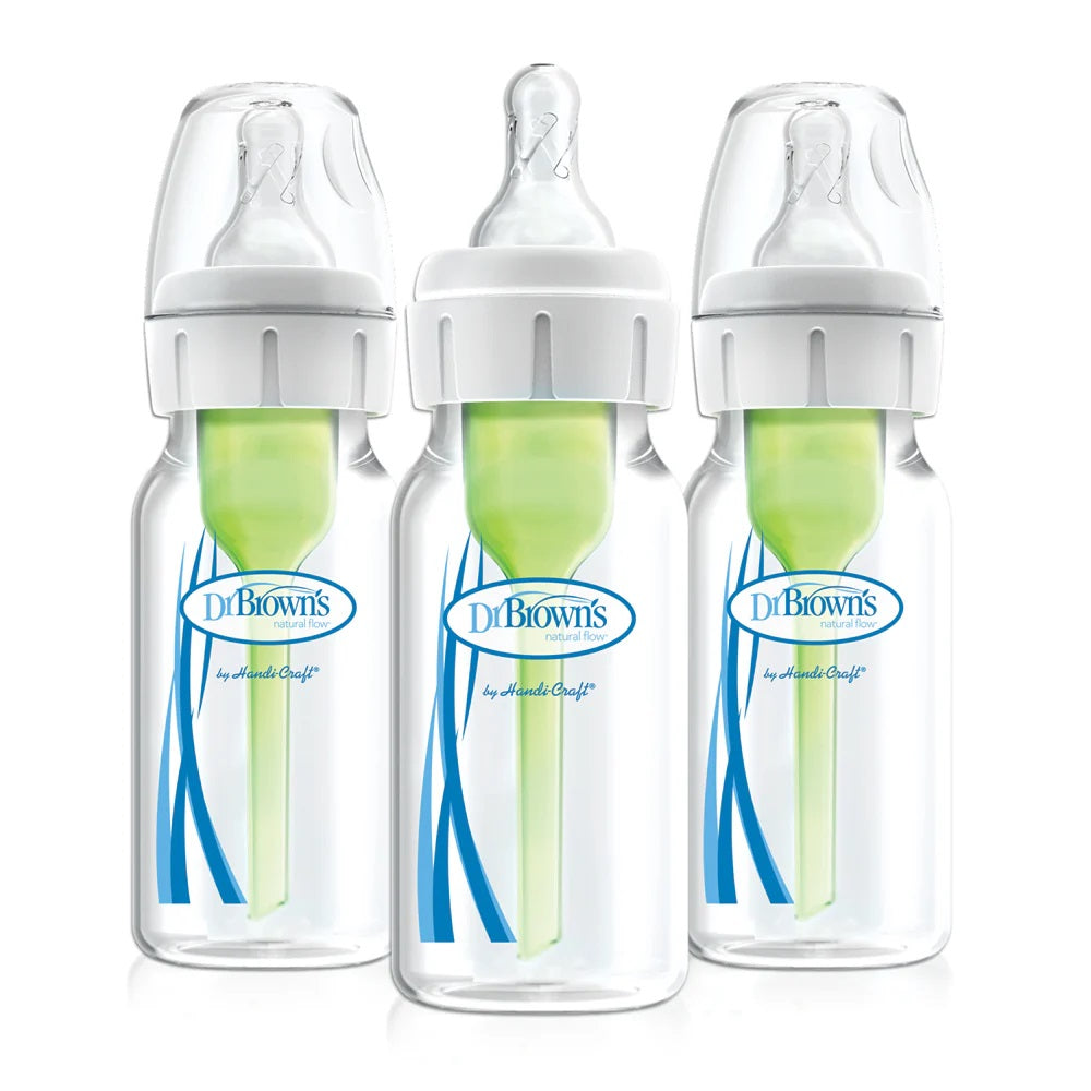 Dr. Brown's Narrow Neck Baby Feeding Bottles Pack of 3 - 120ml Each