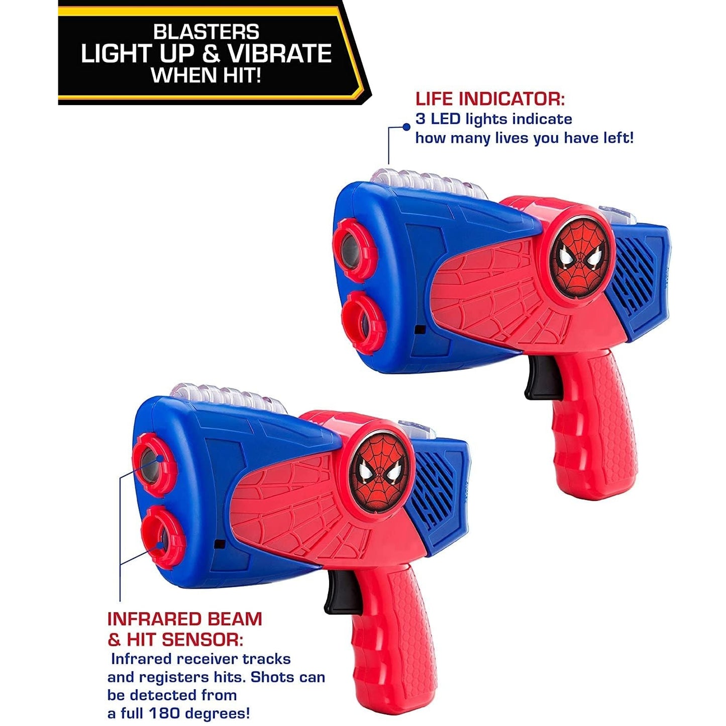 KIDdesigns - Laser Tag Blasters - Marvel - Spiderman