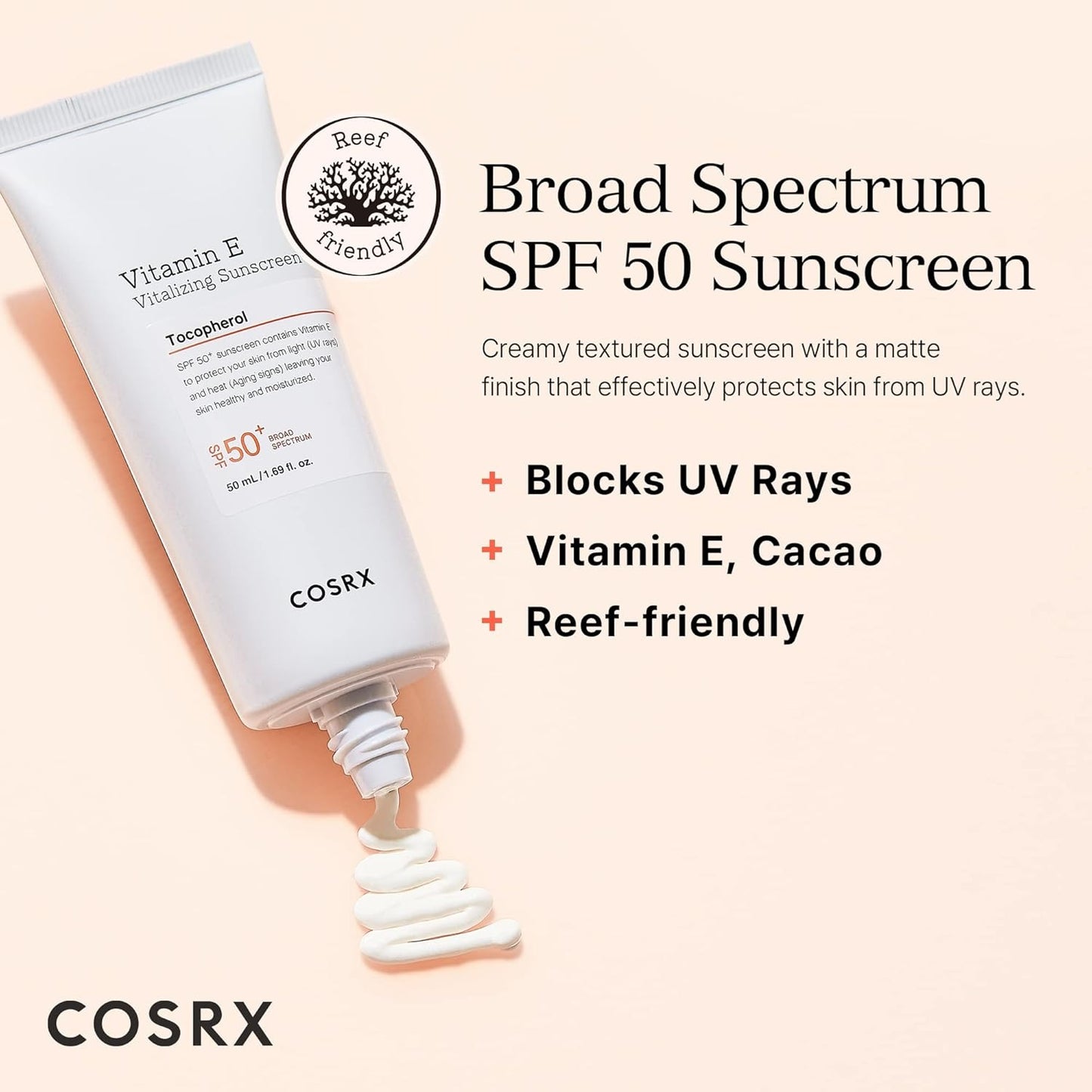 COSRX Vitamin E Vitalizing Sunscreen SPF 50+ 50ml