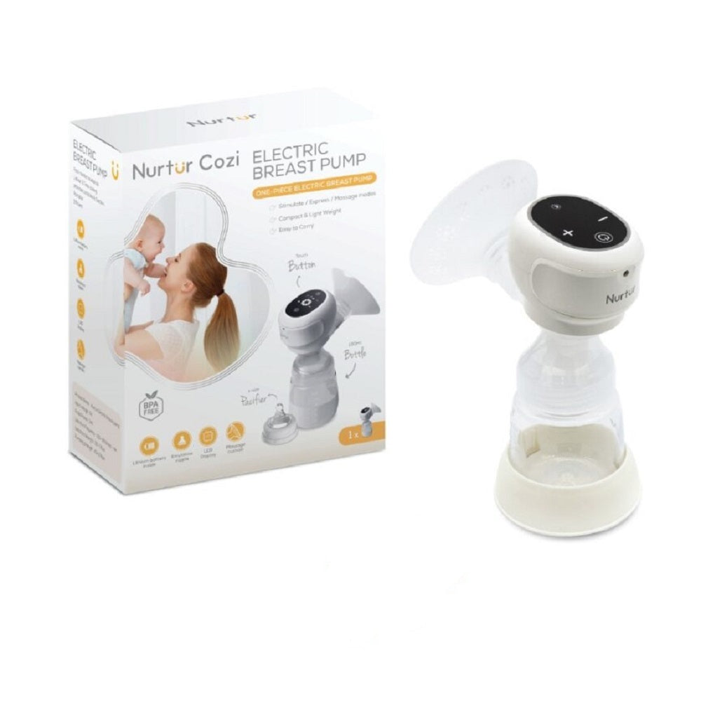 Nurtur Electric Breast Pump White, 180ml, Pack of 1