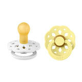 Bibs - Boheme S1 Pacifiers - Pack of 2 - White/Sunshine