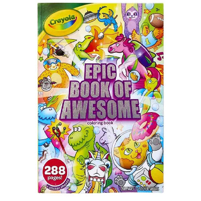Crayola 288-Page Coloring Book, Epic Adventure