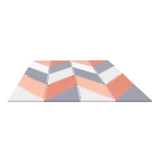 SkipHop - Playspot Geo Floor Tiles - Grey & Peach