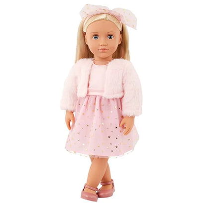 Our Generation - Miranda Doll With Pink Holiday Dress