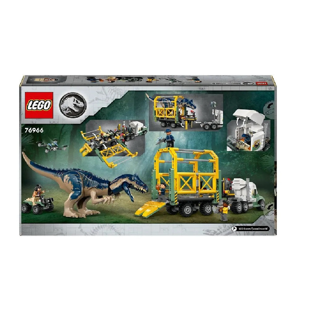 LEGO Dinosaur Missions: Allosaurus Transport Truck, Jurassic World 76966 Building Set - 588 Pieces