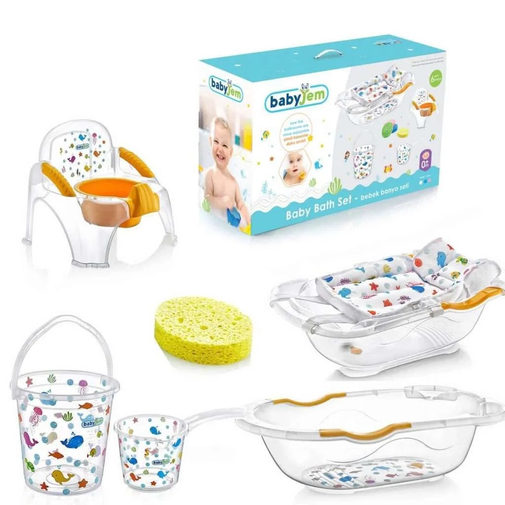 Babyjem - Bath Set with Potty 6 pcs - Transparent