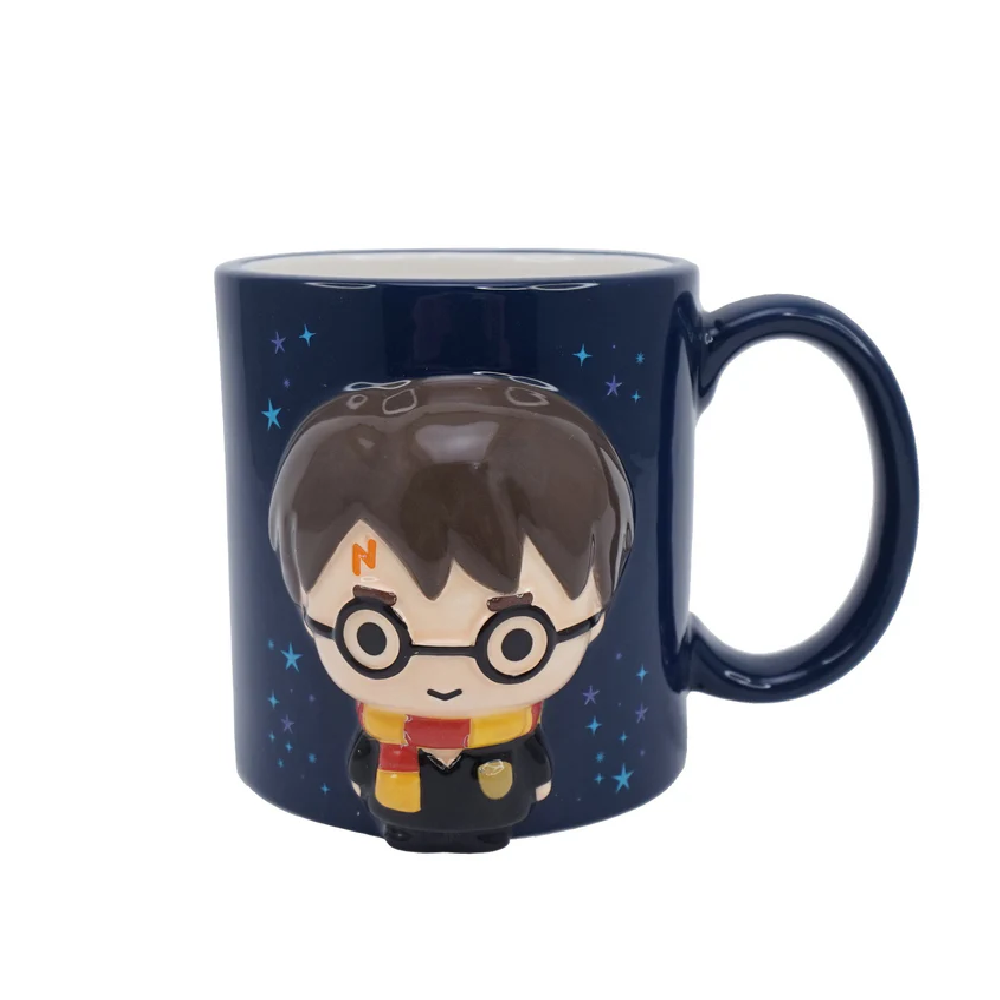 Half Moon Bay: كوب معبأ في صندوق منقوش (350 مل) - Harry Potter Kawaii (Harry)