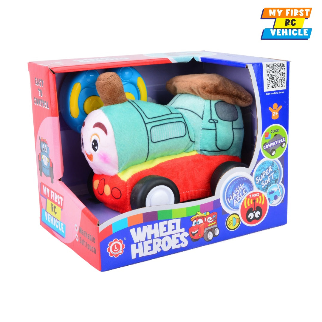 Qilun Toys Train Plush Car for Kids 2.4G R/C