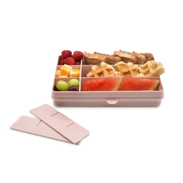 Melii - Snackle Food Container with Removable Divider 4oz - Pink