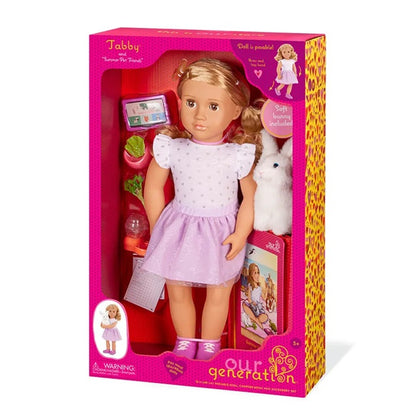 Our Generation - Jabby Doll Deluxe Pet Lover Doll W/ Book