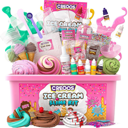 Creoos Ice Cream Slime Kit With 31 Accessories