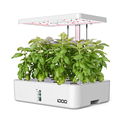 Idoo 12 Pods Hydroponics Growing System Kit - White