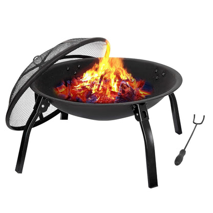Round Folding Fire Pit