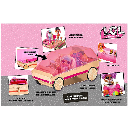 L.O.L. Surprise 3-in-1 Party Cruiser