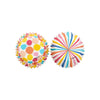 Wilton Colorful Polka Dot and Striped Mini Baking Cups, Set of 100