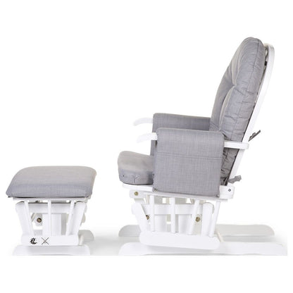 Childhome Gliding Chair With Footrest Grey