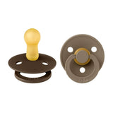 Bibs - Colour S2 Pacifiers - Pack of 2 - Mocha/Dark Oak