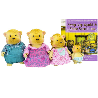 LiL Woodzeez Swifty Sweepers Hedgehog Family