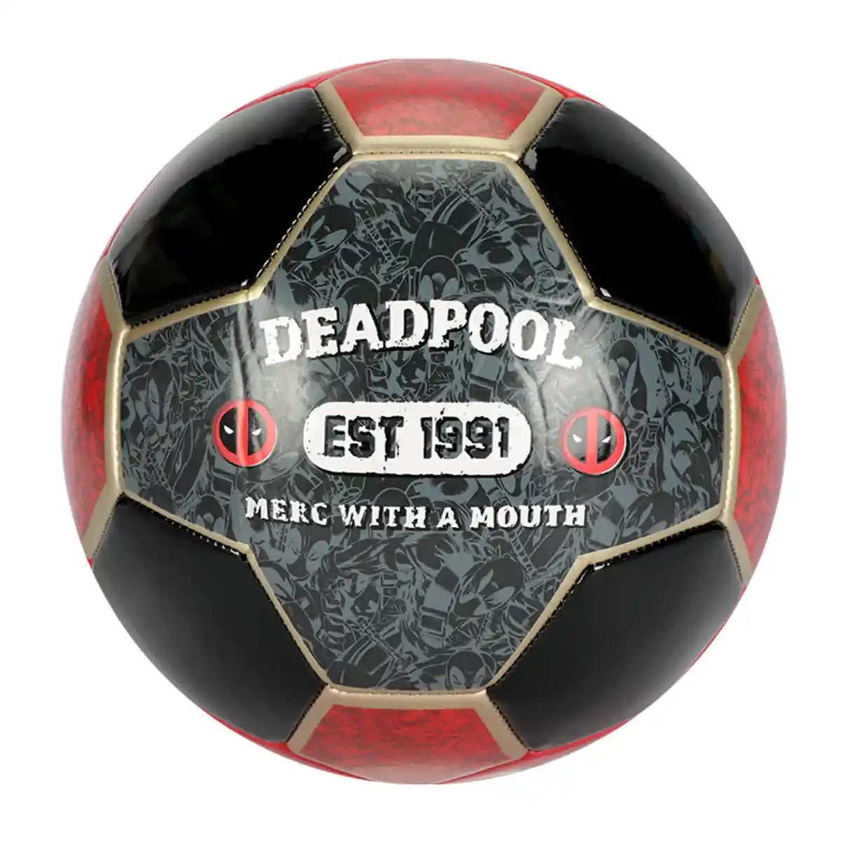 Deadpool Metalic Football Size 5