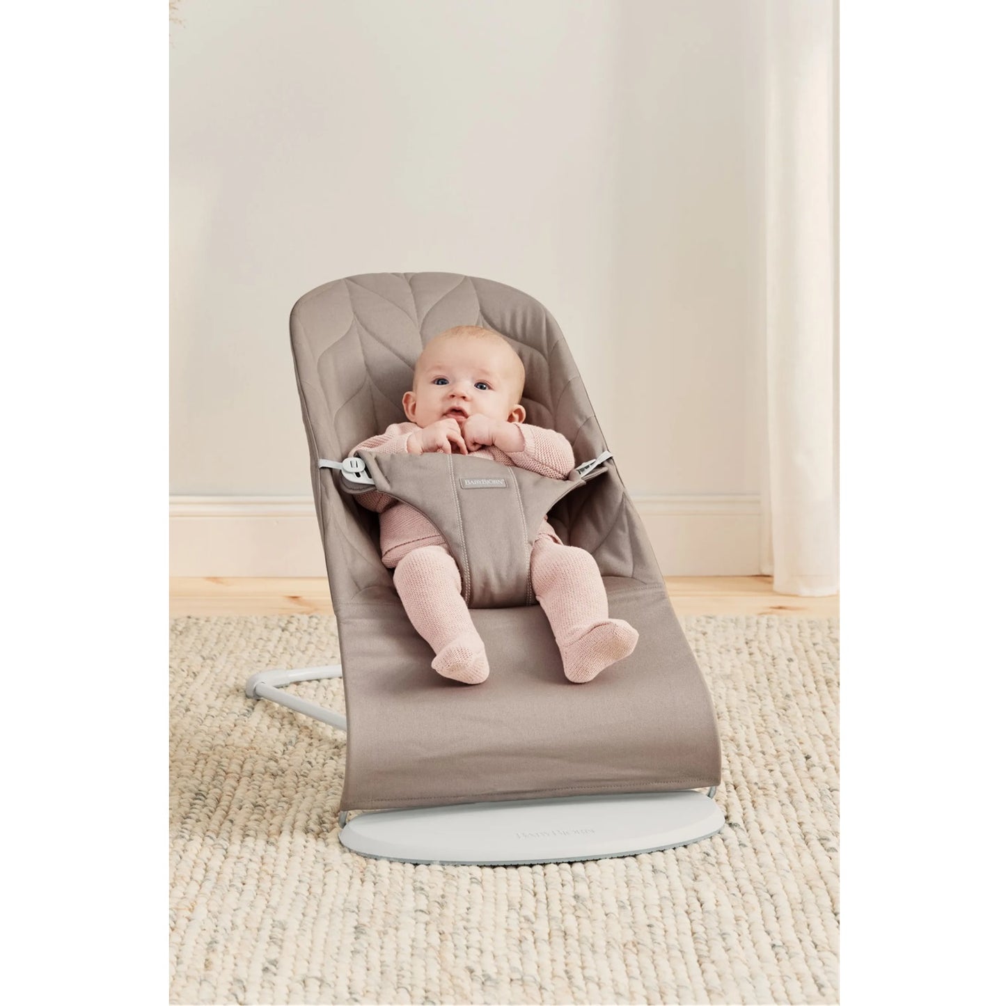 BabyBjorn Bouncer Bliss Woven Petal Quilt - Sand Grey