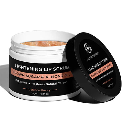 THE MAN COMPANY Lightening Lip Scrub | Brown Sugar & Almond Oil 10gms