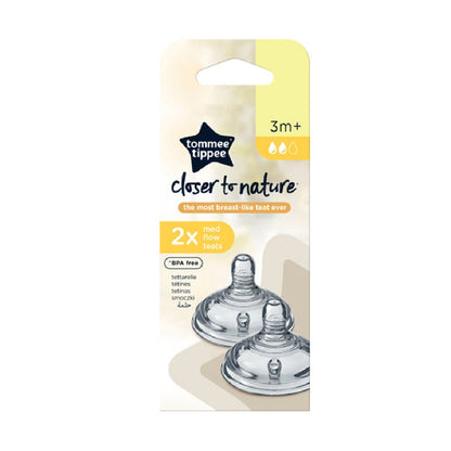 Tommee Tippee Closer to Nature 2X MEDIUM FLOW TEAT