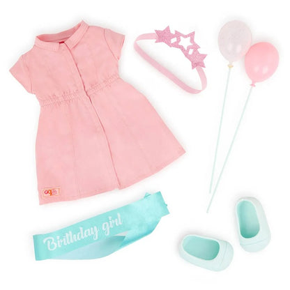 Our Generation - Brenna Birthday Doll With Pink Dress